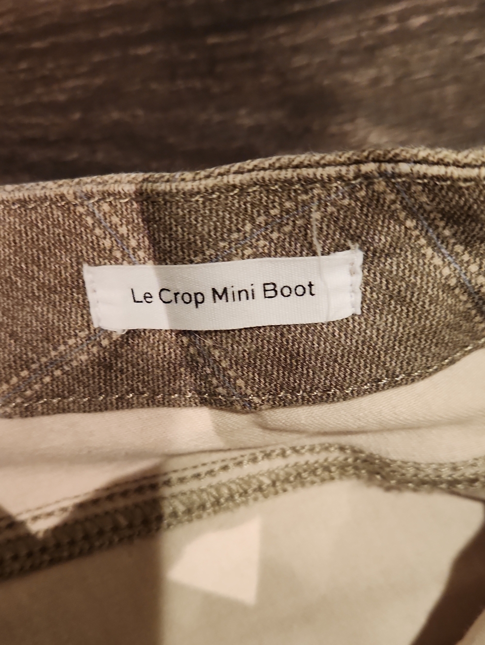 â¤ď¸ FRAME DENIM LE CROP MINI BOOT CROPPED BOOTCUT JEANS / PANTS IN PLAID, 6 - Picture 6 of 10